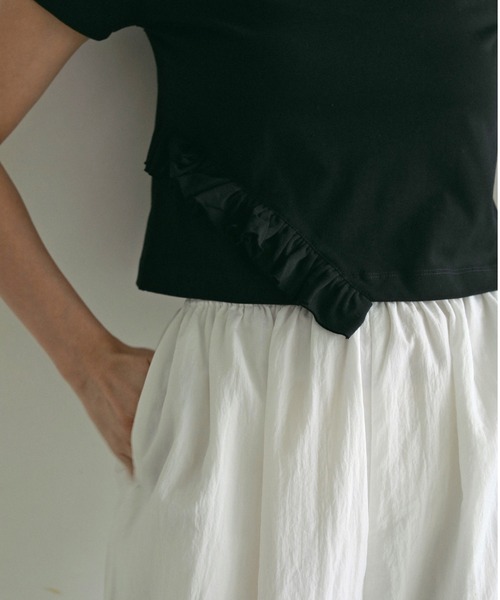 アンヌーク　anuke Compact Frill T-shirtsトップス セール】Compact Frill T-shirts（Tシャツ/カットソー）｜anuke