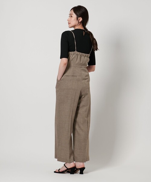 UNITED ARROWS（ユナイテッドアローズ）の「SPARK  ツイル サロペット（サロペット/オーバーオール・レディース・ベージュ・FREE）」の5枚目の写真