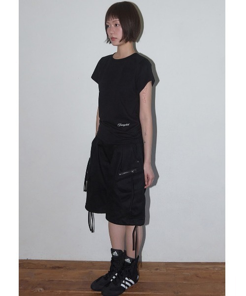 FANCY CLUB（ファンシークラブ）の「【日本未発売/WEB限定】FANCY CLUB(ファンシークラブ)/エンジェル クロップド 半袖 Tシャツ/Rebirth Of Heaven Crop Tee（Tシャツ/カットソー・レディース・グレー/ブルー/ブラック・FREE）」の7枚目の写真