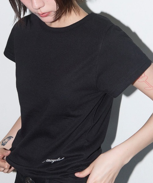 FANCY CLUB（ファンシークラブ）の「【日本未発売/WEB限定】FANCY CLUB(ファンシークラブ)/エンジェル クロップド 半袖 Tシャツ/Rebirth Of Heaven Crop Tee（Tシャツ/カットソー・レディース・グレー/ブルー/ブラック・FREE）」の4枚目の写真