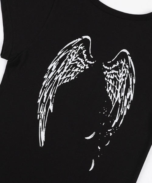 FANCY CLUB（ファンシークラブ）の「【日本未発売/WEB限定】FANCY CLUB(ファンシークラブ)/エンジェル クロップド 半袖 Tシャツ/Rebirth Of Heaven Crop Tee（Tシャツ/カットソー・レディース・グレー/ブルー/ブラック・FREE）」の13枚目の写真