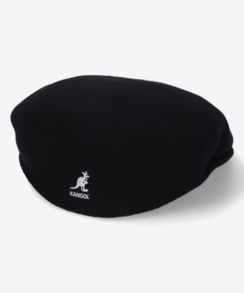 KANGOL（カンゴール）の「KANGOL/カンゴール WOOL 504（ハンチング/ベレー帽・レディース・グレー/ブラウン系その他/ブラック/ホワイト・L/M）」の2枚目の写真