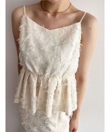 LAGUNAMOON | カットジャガードキャミソール(キャミソール)