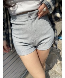 ショートパンツ キュロット EVRIS エヴリス　エブリス　RUNWAY ニットショートパンツ【セットアップ着用可能】[品番