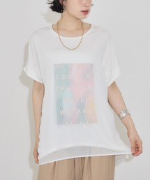 【PILLINI/ピリーニ】ウォーターペインティングレイヤードTシャツ