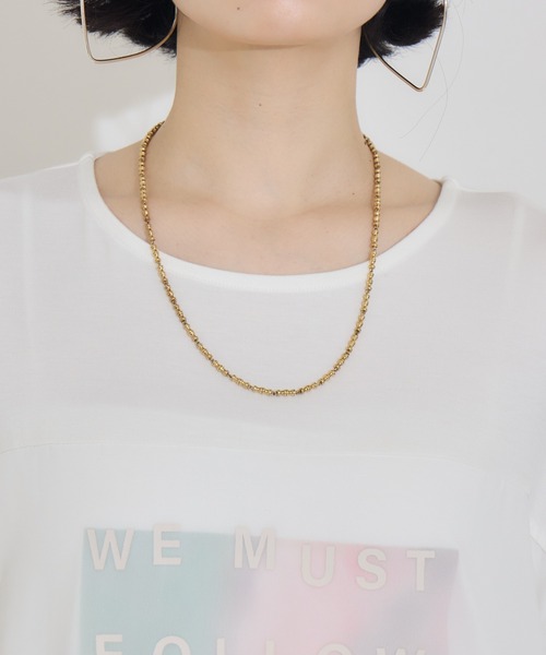 KATHARINE ROSS(キャサリンロス)の「【PILLINI/ピリーニ】ウォーターペインティングレイヤードTシャツ(Tシャツ/カットソー・レディース・ブラック/オフホワイト・MEDIUM)」の7枚目の写真