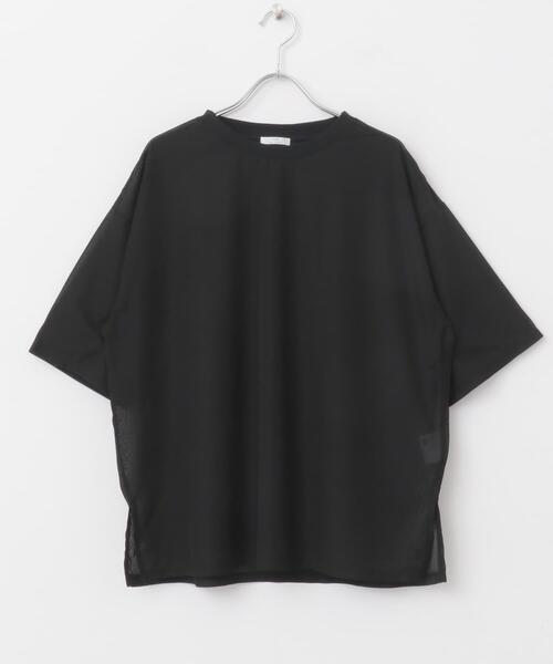 ITEMS URBANRESEARCH(アイテムズ アーバンリサーチ)の「シアー半袖Tシャツ(Tシャツ/カットソー・レディース・ブルー/ホワイト/ブラック・FREE)」の15枚目の写真