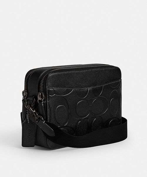 【COACH】 タグ有り チャーター クロス ボディ 24 バッグ シグネチャー チャーター クロスボディ バッグ 24・マキシ シグネチャー レザー