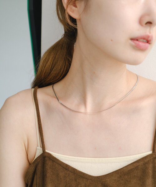 Kastane（カスタネ）の「【fiw.】サージカルスネークネックレス（ネックレス・レディース・シルバー・FREE）」の3枚目の写真