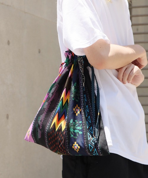 ROOPTOKYO(ループトウキョウ)の「Dept Pop/デプトポップ MEXICAN PATTERN BAG トートバッグ(トートバッグ・レディース・ピンク系2/イエロー系1/イエロー系2/ピンク系1・FREE)」の3枚目の写真