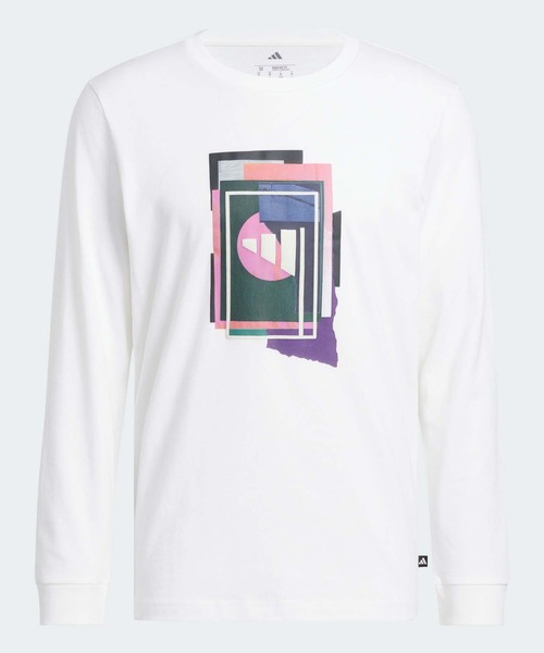 adidas（アディダス）の「ビヨンド ザ コース グラフィック 長袖 Tシャツ【adidas Golf/アディダスゴルフ】（Tシャツ/カットソー・メンズ・ホワイト・XX-LARGE/X-LARGE/LARGE/MEDIUM/SMALL）」の2枚目の写真