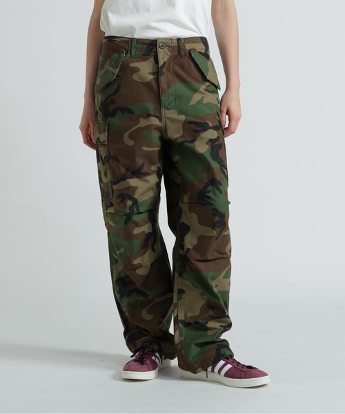 AVIREX（アヴィレックス）の「《直営店限定》NYLON/COTTON M-65 FATIGUE PANTS/ナイロンコットン M-65ファティーグパンツ（カーゴパンツ・レディース・グリーン系カモフラージュ/ブラック/オリーブ・S/M）」の3枚目の写真