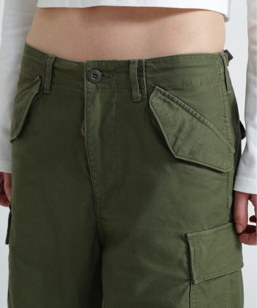 AVIREX（アヴィレックス）の「《直営店限定》NYLON/COTTON M-65 FATIGUE PANTS/ナイロンコットン M-65ファティーグパンツ（カーゴパンツ・レディース・グリーン系カモフラージュ/ブラック/オリーブ・S/M）」の9枚目の写真