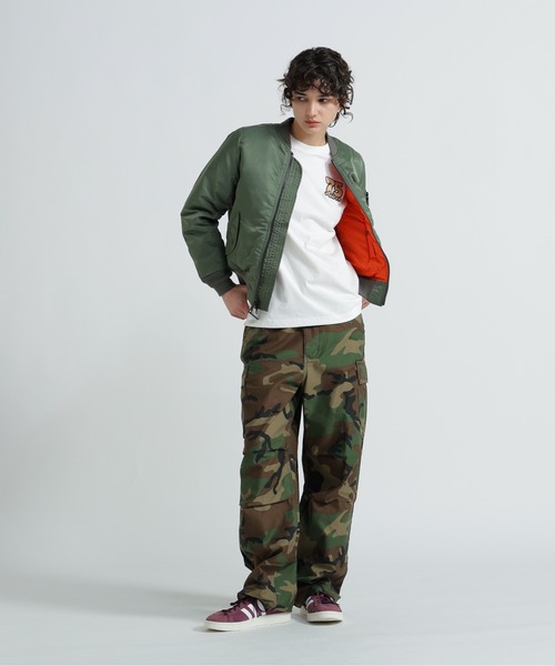AVIREX（アヴィレックス）の「《直営店限定》NYLON/COTTON M-65 FATIGUE PANTS/ナイロンコットン M-65ファティーグパンツ（カーゴパンツ・レディース・グリーン系カモフラージュ/ブラック/オリーブ・S/M）」の15枚目の写真