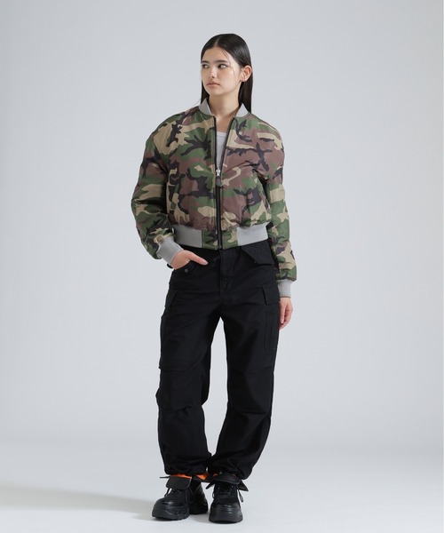 AVIREX(アヴィレックス)の「《直営店限定》NYLON/COTTON M-65 FATIGUE PANTS/ナイロンコットン M-65ファティーグパンツ(カーゴパンツ・レディース・グリーン系カモフラージュ/ブラック/オリーブ・S/M)」の22枚目の写真