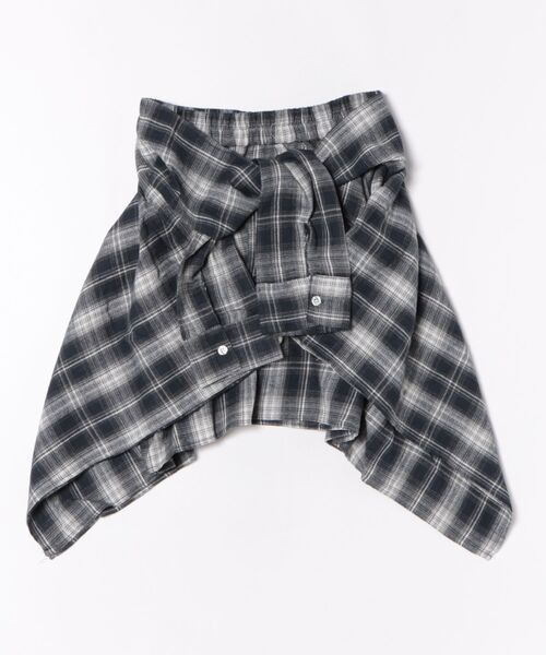 INGNI（イング）の「腰巻シャツ風チェック柄スカパン（スカート・レディース・ネイビー系2/レッド系その他5/ブラック系/ブラック系その他3/ネイビー系1/ローズ系8・FREE）」の21枚目の写真