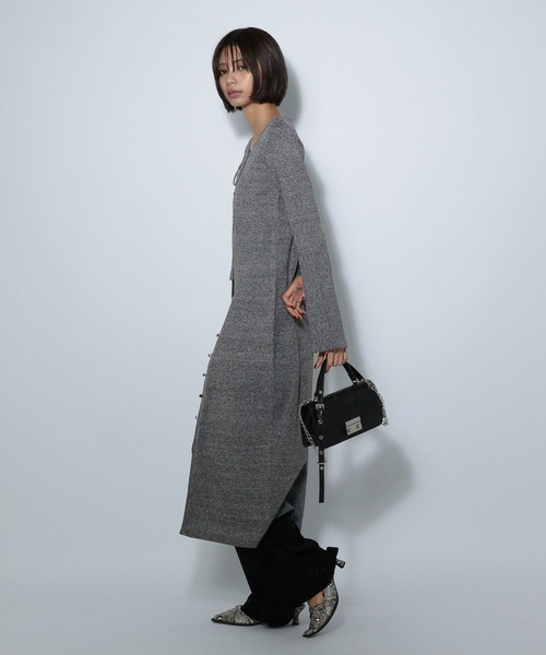 PAGEBOY（ページボーイ）の「ニットカーデワンピース（ワンピース・レディース・ブラック/グレー/オフホワイト・FREE）」の10枚目の写真