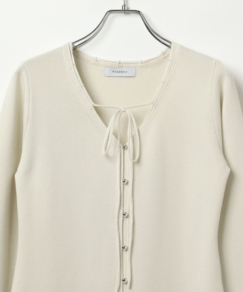 PAGEBOY（ページボーイ）の「ニットカーデワンピース（ワンピース・レディース・ブラック/グレー/オフホワイト・FREE）」の21枚目の写真