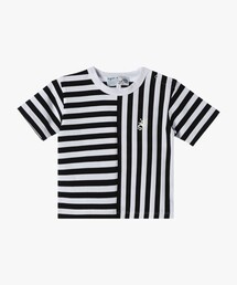 agnes b. | ベビー 細ボーダー コットン 半袖 Tシャツ Lezard(Tシャツ/カットソー)