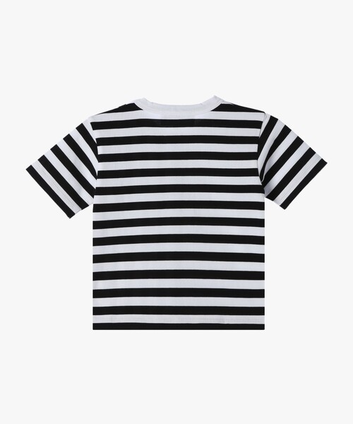 agnes b.(アニエスベー)の「ベビー 細ボーダー コットン 半袖 Tシャツ Lezard(Tシャツ/カットソー・キッズ・ブラック×ホワイト・1YEAR/2YEAR/18M)」の8枚目の写真