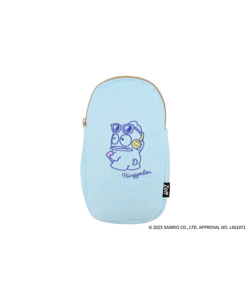 Zoff（ゾフ）の「Zoff｜はぴだんぶい  メガネ・サングラスケース｜化粧ポーチ ｜可愛い｜ギフト グッズ｜ポチャッコ・ハンギョドン・タキシードサム・あひるのペックル・けろけろけろっぴ・バッドばつ丸（メガネ・レディース・ピンク/グリーン/オレンジ/パープル/ブルー/ライトブルー・FREE）」の3枚目の写真