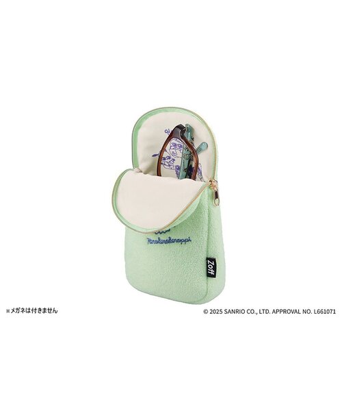 Zoff はぴだんぶい メガネ メガネケース メガネふきクロス バットばつ