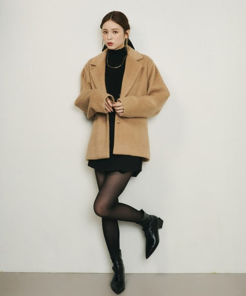 Olu.(オルドット)の「ポインテッドトゥブーツ(ブーツ・レディース・ブラック/キャメル・37/39/35)」の5枚目の写真