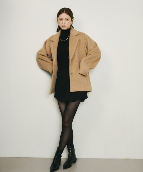 Olu.(オルドット)の「ポインテッドトゥブーツ(ブーツ・レディース・ブラック/キャメル・37/39/35)」の6枚目の写真