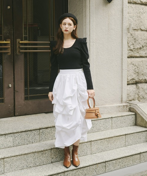 Olu.(オルドット)の「ポインテッドトゥブーツ(ブーツ・レディース・ブラック/キャメル・37/39/35)」の9枚目の写真