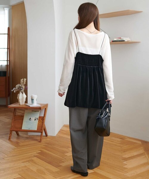 セール】ベロアキャミチュニック（チュニック）｜DISCOAT（ディス