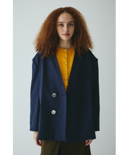 セール】No collar over jacket ノーカラーオーバージャケット（その他