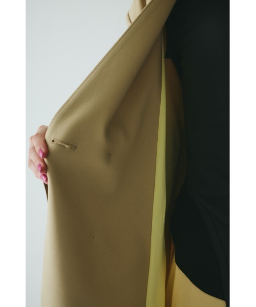 No collar over jacket ノーカラーオーバージャケット（その他アウター