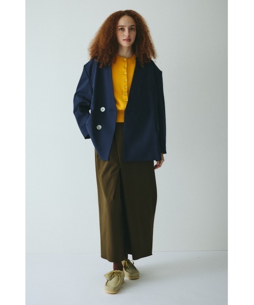 HeRIN.CYE（ヘリンドットサイ）の「No collar over jacket　　ノーカラーオーバージャケット（その他アウター・レディース・ブラウン/ネイビー/ベージュ・38/36）」の16枚目の写真