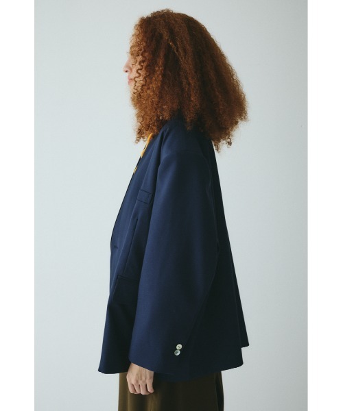 HeRIN.CYE（ヘリンドットサイ）の「No collar over jacket　　ノーカラーオーバージャケット（その他アウター・レディース・ブラウン/ネイビー/ベージュ・38/36）」の17枚目の写真