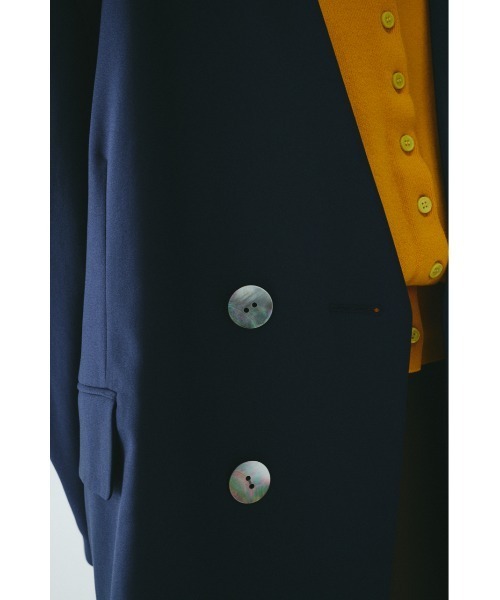 HeRIN.CYE（ヘリンドットサイ）の「No collar over jacket　　ノーカラーオーバージャケット（その他アウター・レディース・ブラウン/ネイビー/ベージュ・38/36）」の4枚目の写真