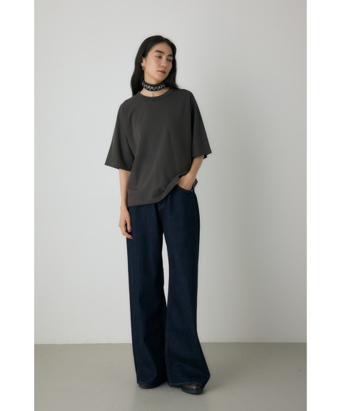 crie conforto(クリーコンフォルト)の「ビジューチョーカーセットカットソー(Tシャツ/カットソー・レディース・チャコールグレー/アイボリー・FREE)」の5枚目の写真
