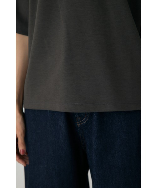 crie conforto(クリーコンフォルト)の「ビジューチョーカーセットカットソー(Tシャツ/カットソー・レディース・チャコールグレー/アイボリー・FREE)」の12枚目の写真
