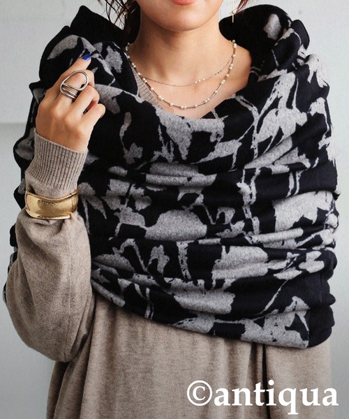 セール】4WAYロングスヌード（ネックウォーマー/スヌード）｜antiqua