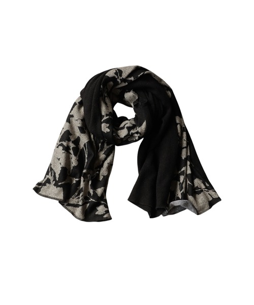 antiqua（アンティカ）の「4WAYロングスヌード（ネックウォーマー/スヌード・レディース・パープル/ブラック・ONESIZE）」の3枚目の写真