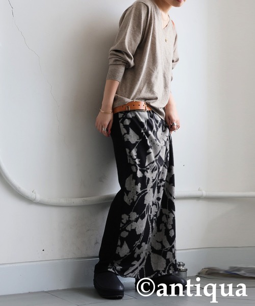 antiqua（アンティカ）の「4WAYロングスヌード（ネックウォーマー/スヌード・レディース・パープル/ブラック・ONESIZE）」の15枚目の写真