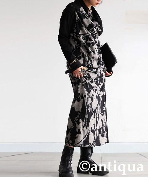 antiqua（アンティカ）の「4WAYロングスヌード（ネックウォーマー/スヌード・レディース・パープル/ブラック・ONESIZE）」の19枚目の写真