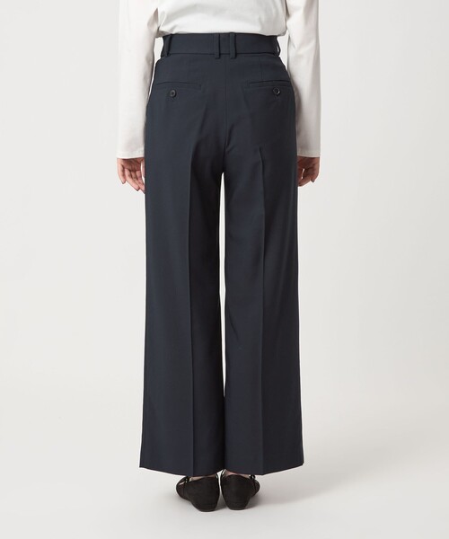 green label relaxing（グリーンレーベルリラクシング）の「［size SHORT/TALLあり］キチントボトムス カバー ワイド パンツ（スラックス・レディース・ブラウン/ネイビー・38/40/TALL/36/SHORT）」の17枚目の写真