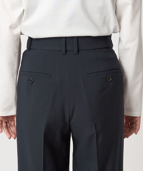 green label relaxing（グリーンレーベルリラクシング）の「［size SHORT/TALLあり］キチントボトムス カバー ワイド パンツ（スラックス・レディース・ブラウン/ネイビー・38/40/TALL/36/SHORT）」の19枚目の写真