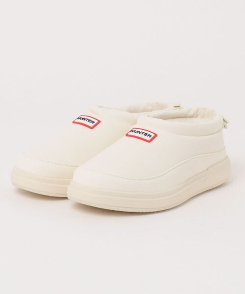 HUNTER（ハンター）の「ユニセックス イン/アウト ビーガン スエード スリッパ（スリッポン・レディース・ホワイト/ブラック・UK6/UK5/UK4/UK3/UK9/UK8/UK7）」の12枚目の写真