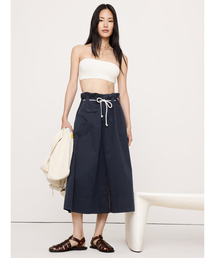 Banana Republic（バナナリパブリック）の「コットンポプリン ロングミディスカート (ロープベルト付き)（スカート）」