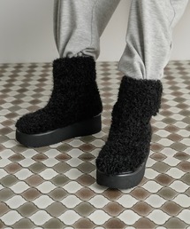 THE YOn | 厚底シープボアブーツ(ブーツ)