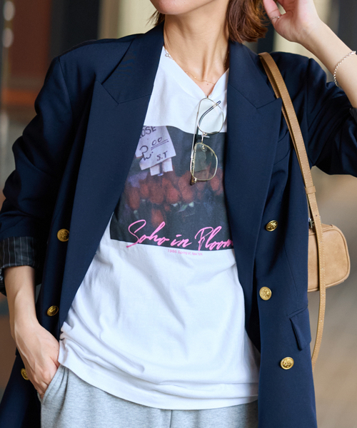 JOURNAL STANDARD relume(ジャーナルスタンダード レリューム)の「別注 TOMOYA WATANABE フォトTシャツ(Tシャツ/カットソー・レディース・ホワイト系その他/ホワイト/ホワイト×ホワイト・FREE)」の8枚目の写真