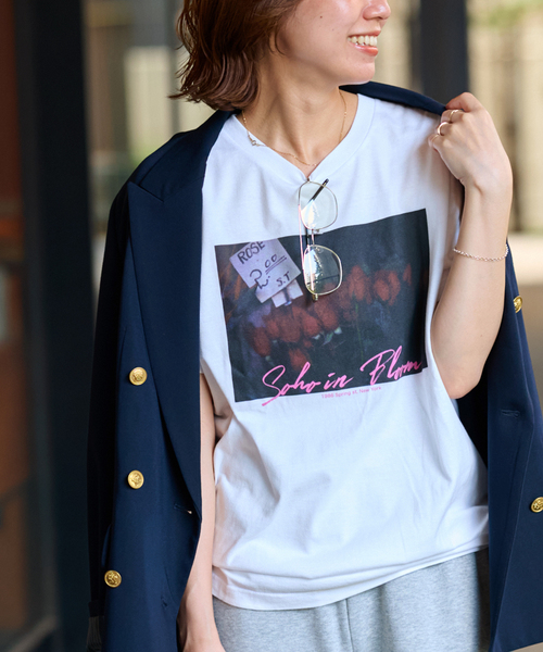 JOURNAL STANDARD relume(ジャーナルスタンダード レリューム)の「別注 TOMOYA WATANABE フォトTシャツ(Tシャツ/カットソー・レディース・ホワイト系その他/ホワイト/ホワイト×ホワイト・FREE)」の11枚目の写真