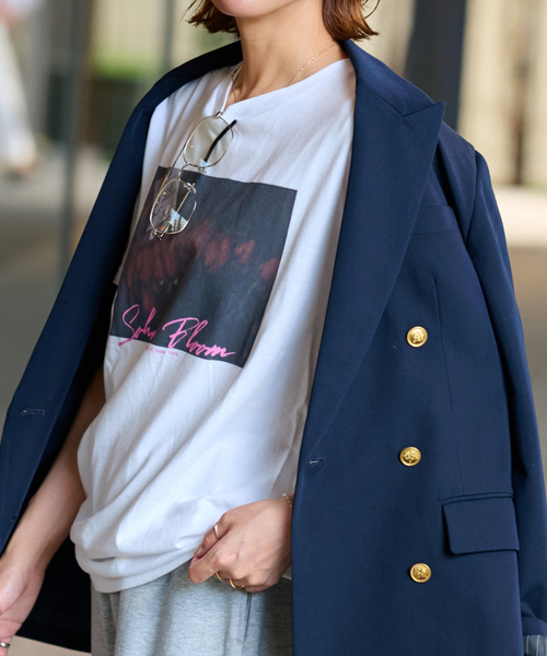 JOURNAL STANDARD relume(ジャーナルスタンダード レリューム)の「別注 TOMOYA WATANABE フォトTシャツ(Tシャツ/カットソー・レディース・ホワイト系その他/ホワイト/ホワイト×ホワイト・FREE)」の12枚目の写真