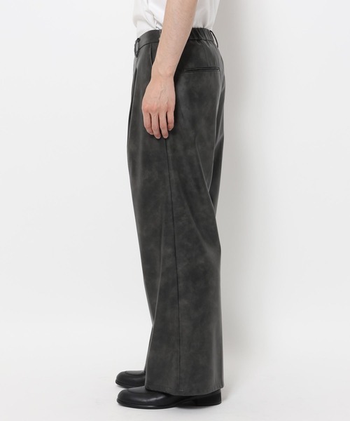 HARE(ハレ)の「【SET UP対応】LUXEレザーワイドフレアパンツ(HARE)(スラックス・メンズ・ブラウン系その他/グレー系その他/ブラック/ブラウン系その他2/ベージュ・SMALL/LARGE/MEDIUM)」の17枚目の写真